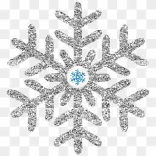 Christmas Bulbs, Christmas Crafts For Kids, Christmas - Silver Glitter Snowflake Clipart, HD Png Download