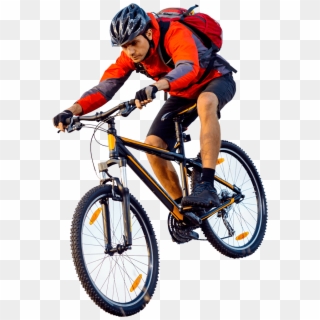 Mountain Biking, Hiking And Horseback Trails - Person Riding A Bike Down A Hill, HD Png Download
