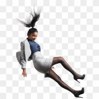 Woman Falling Png - Person Falling Stock Png, Transparent Png