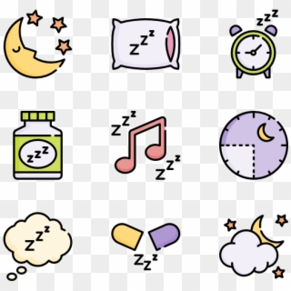 Time To Sleep - Sleep Sketch Icons, HD Png Download