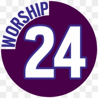 Worship 24 Logo - Sign, HD Png Download