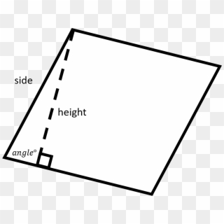Recall That One Of The Ways To Find The Area Of A Rhombus - Monochrome, HD Png Download