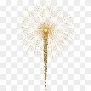 Gold Fireworks For Dark Images Png Clip Art - Art, Transparent Png