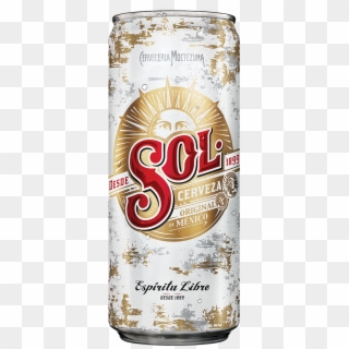 Sol Lata 310ml Sol Beer, Beer Cans, Beer Packaging, - Cerveza Sol, HD Png Download