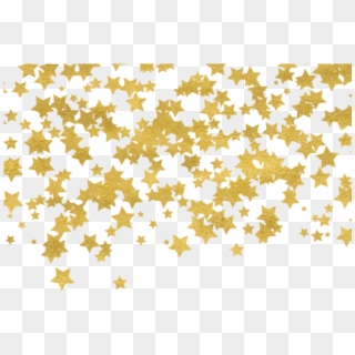 Gold Confetti Transparent Background - Gold Glitter Transparent Confetti Png, Png Download