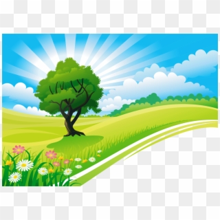 Clipart Forest Landscape - Vector Graphics, HD Png Download
