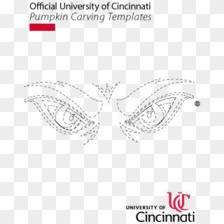 Angry Eyes Template - Uc Bearcat Eyes, HD Png Download