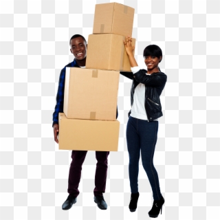 Packing Free Commercial Use Png Image - People With Boxes Png, Transparent Png