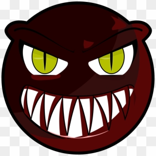 Angry,smiley - Scary Monster Face Cartoon, HD Png Download