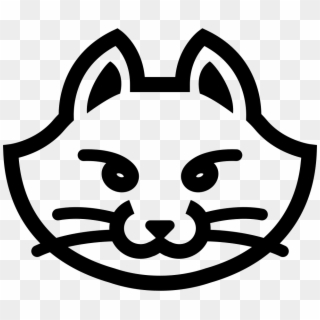 Png File Svg - Cat Face Icon Png, Transparent Png