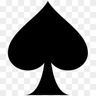 Playing Card Ace Of Spades Suit Clip Art - Spade Clip Art, HD Png Download