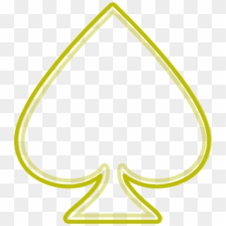 Small - Ace Of Spades Outline, HD Png Download