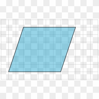 A Parallelogram And Its Rectangles - Parallelogram On Grid, HD Png Download