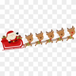 Clipart Cute Sleigh Christmas, HD Png Download