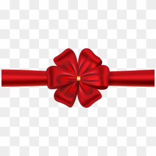 6135 X 2571 9 - Red Ribbon Bow Png, Transparent Png