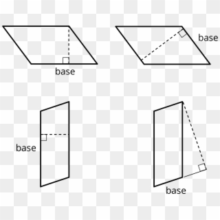 The Dashed Segment In Each Drawing Represents The Corresponding - Non Examples Of Base, HD Png Download