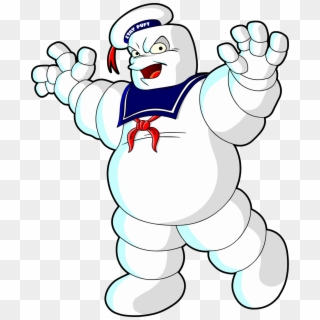 Ghostbusters Clipart Slimer - Ghostbusters Marshmallow Man Cartoon, HD Png Download