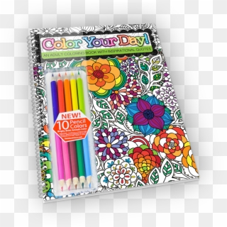 Color Your Day Book 2 With Pencils - Craft, HD Png Download