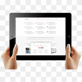 Ipad-hand - Ipad In Hand Png, Transparent Png