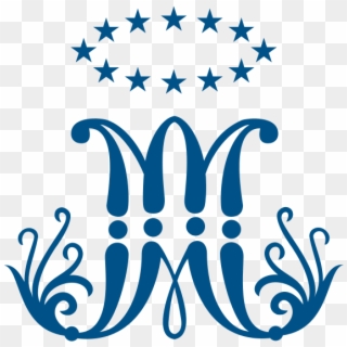Mary's Monogram - Simbolo Do Colegio Marista, HD Png Download