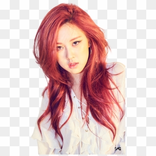 Topeng Murahan's Tweet - Rose Blackpink Red Hair, HD Png Download