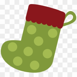 Christmas Stocking - - Miss Kate - Green Christmas Stocking Clipart, HD Png Download