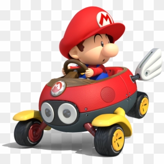 Mario Kart 8 Png - Mario Kart 8 Deluxe Baby Mario, Transparent Png