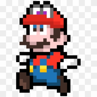 Mario And Cappy - Mario Question Block Sprite, HD Png Download