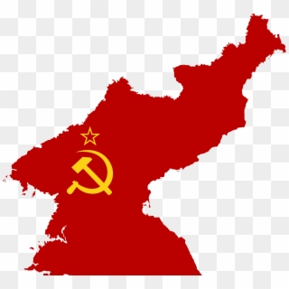 Soviet Flag Png - North Korea Capital City Map, Transparent Png