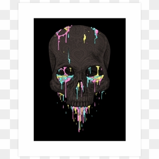 Candy Drips Art Print Tumblr Backgrounds, Phone Backgrounds, - Skull Wallpapers For Phone, HD Png Download