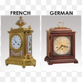French And German Mantel Clocks - German Clocks, HD Png Download