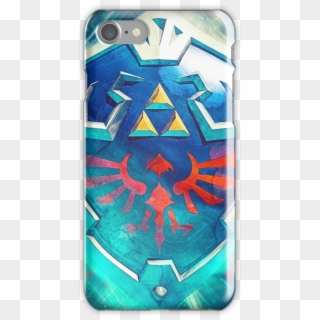 Legend Of Zelda Hylian Shield Iphone 7 Snap Case - Master Sword And Hylian Shield Botw, HD Png Download