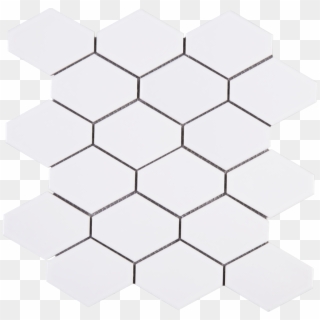 Diamond Pattern White Ceramic Mesh Mounted Mosaic Tile - Mosaic, HD Png Download