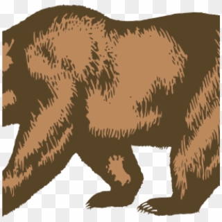 California Bear Outline Clip Art At Clker Vector Online - California Republic Png, Transparent Png