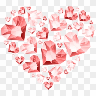 Free Png Red Hert Of Diamond Hearts Transparent Png - Png A Heart Diamond, Png Download