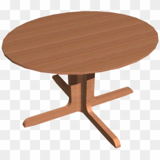 Pedestal Table - Table 3d View Png, Transparent Png