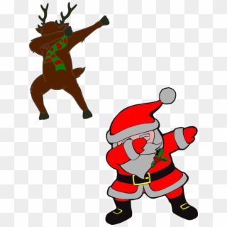 Holidays, Personal Use, Dabbing Santa And Rudolph, - Santa Claus Dab Gif With Transparent Background, HD Png Download