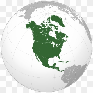 2000 X 2000 9 - North America Map Globe, HD Png Download