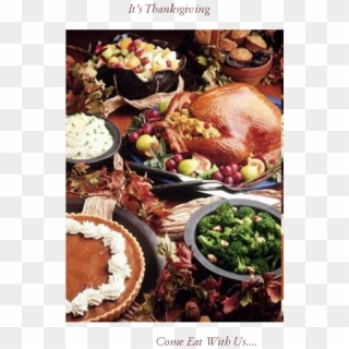 Come Eat With Us - Massive Thanksgiving Dinner, HD Png Download