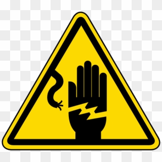 Graphic Royalty Free Electrical Shock Warning Label - Electric Shock Hazard Sign, HD Png Download