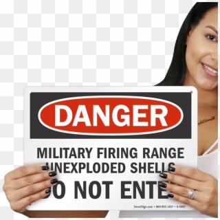 Military Firing Range Do Not Enter Sign - Sign, HD Png Download