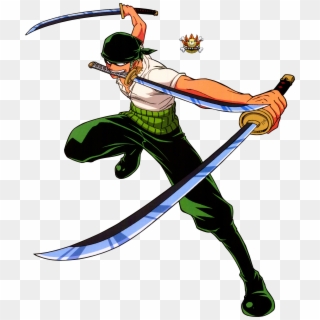 One Piece Clipart - One Piece Zoro Three Swords, HD Png Download