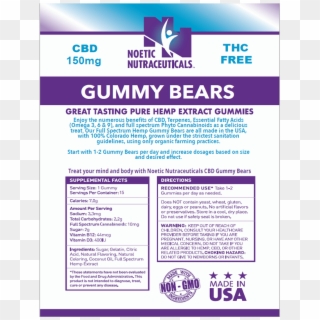 Gummy Bears 150mg - Graphic Design, HD Png Download