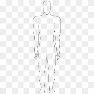 Clipart Human Body Outline - Line Art, HD Png Download