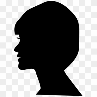 Woman Head Side View Silhouette Comments - Woman Side View Icon Png, Transparent Png