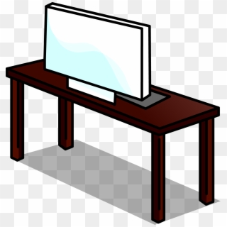 Furniture Clipart Computer Desk - Desk Sprite, HD Png Download
