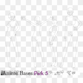 28 Collection Of Walking Drawing Base - Anime Girl Walking Base, HD Png  Download - 779x944(#1285075) - PngFind