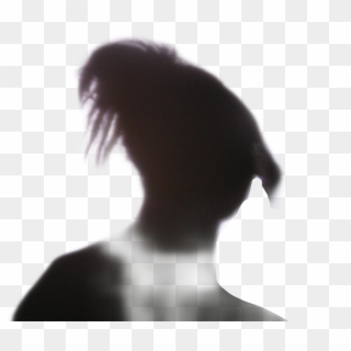 Shadow Silhouette Girl Profile Head Hair Black Teen Girl Hd Png