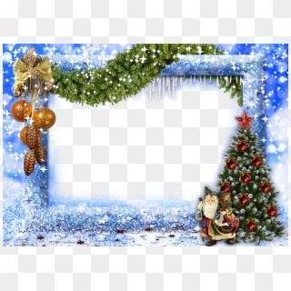 Merry Christmas Photo Frame Png, Transparent Png