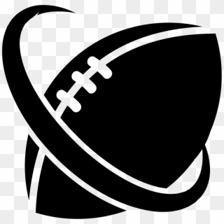 Rugby Ball Comments - Flag Football Black And White, HD Png Download